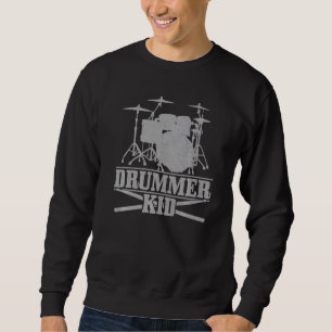 Moletom Drummer Kid Drum Fixa Drumming Tambores Vintage