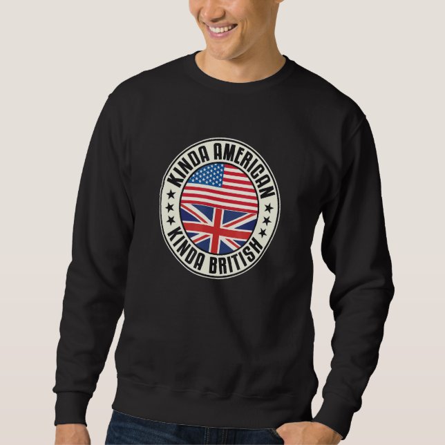 Moletom Dual Citizenship American British Uk Usa Flag Unio (Frente)