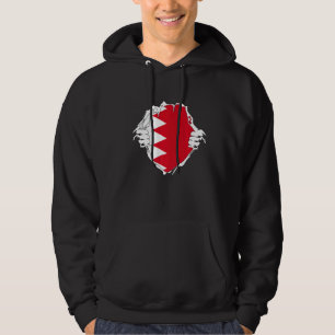 Moletom Duas Mãos Abrindo Bandeira Bahrain Chest Bahraini