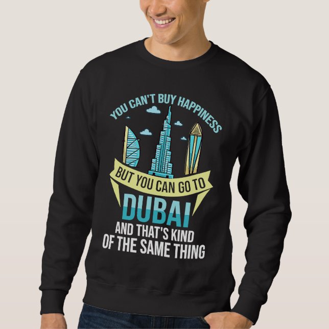 Moletom Dubai United Arab Emirates Uae City Skyline Map (Frente)