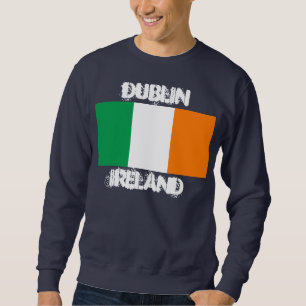Moletom Dublin, Irlanda com pavilhão irlandês
