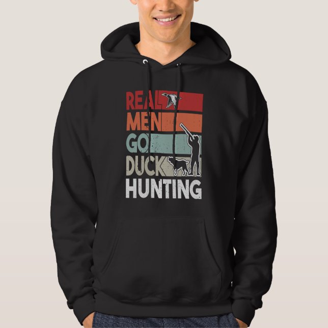 Moletom Duck Hunting Men with Duck Hunting Dog  1 (Frente)