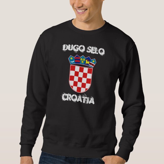 Moletom Dugo Selo, Croácia com casaco de armas (Frente)
