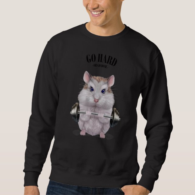 Moletom Dwarf Hamster Muscle Training Welevising Fitnes (Frente)