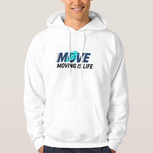 Moletom Dynamic logo with runner silhouette and text Move  (Frente)