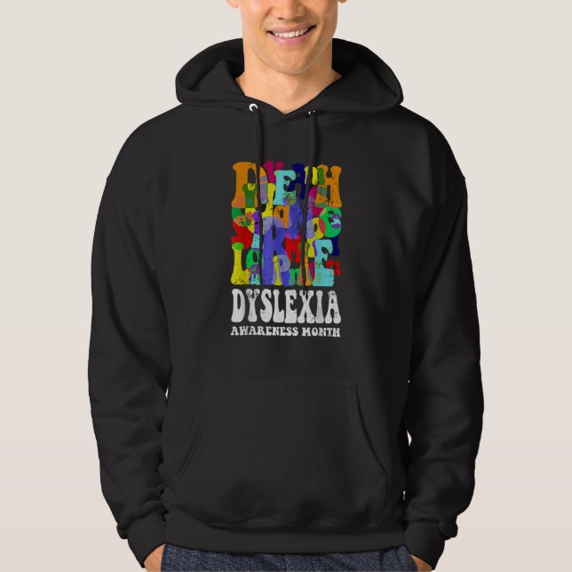 Moletom Dyslexia Awareness Dyslexia Learning Disability Dy (Frente)