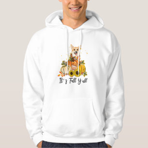 Moletom É Ação de Graças de Corgi Pumpkin no outono
