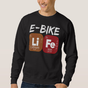 Moletom E Bikes de energia elétrica com Mesa periódica com