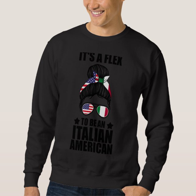 Moletom É Flex Ser Uma Raízes Italianas (Frente)