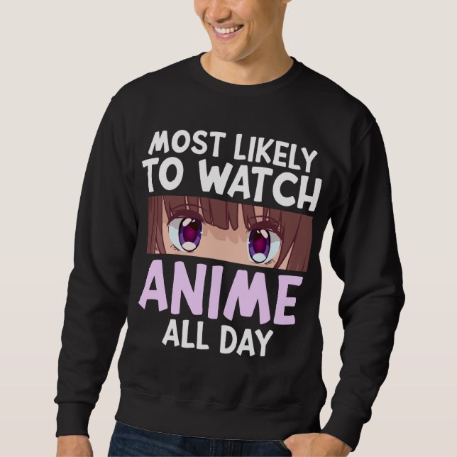Moletom É Mais Engraçado Assistir Anime Durante Muito Temp (Frente)