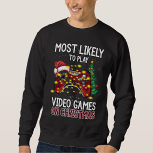 Moletom É Mais Provável Jogar Videos games No Natal