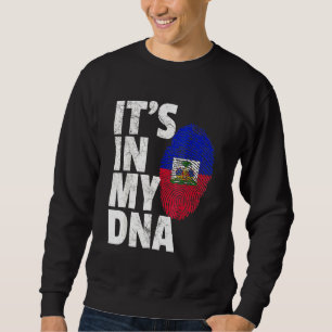 Moletom É no meu orgulho de bandeira haitiana do Dna