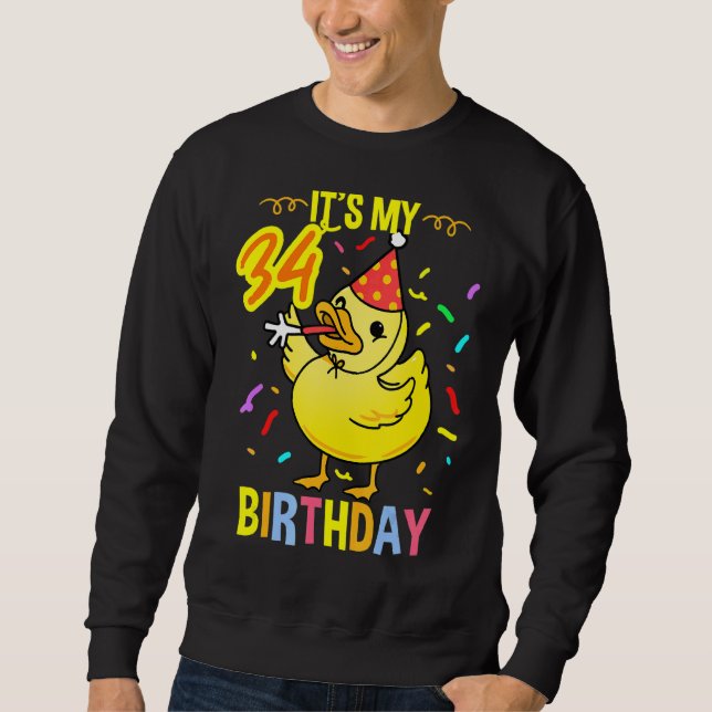 Moletom É o meu 34º Aniversário (Frente)