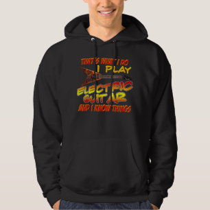Moletom É o que eu faço eu toco guitarra elétrica Músico