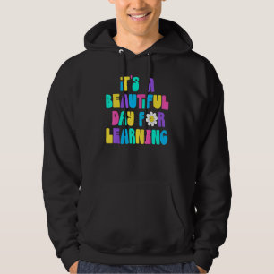 Moletom É Um Belo Dia Para Aprender Professor Retro Estud