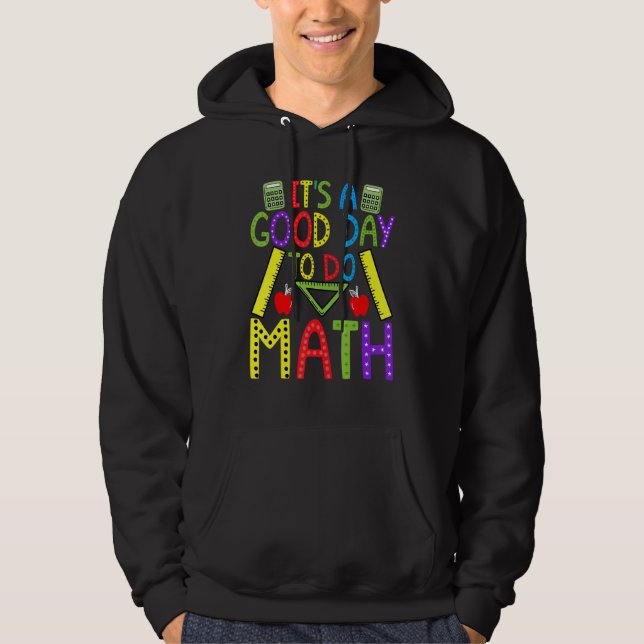 Moletom É um bom dia para fazer matemático Nerd de profess (Frente)