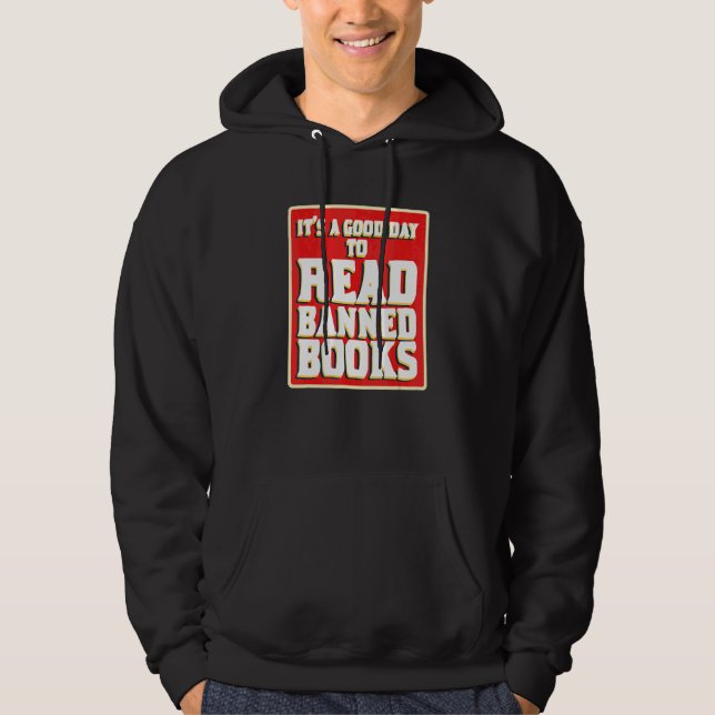 Moletom É Um Bom Dia Para Ler Livros Proibidos Leitores Re (Frente)