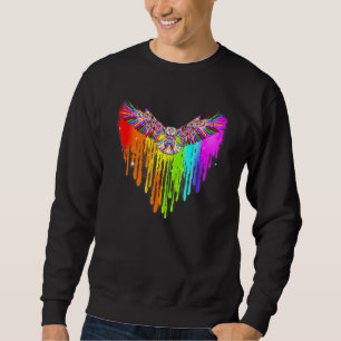 Moletom Eagle Lgbt Pride Color Heart Gay Les Bisexual Lesb