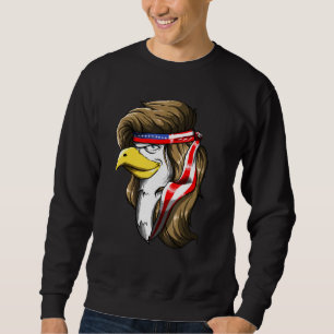 Moletom Eagle Mullet 4 De Julho Dos Eua Flag Merica