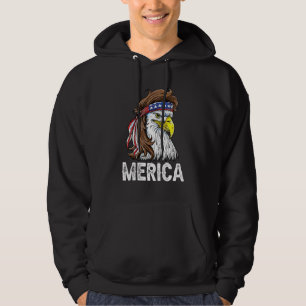 Moletom Eagle Mullet 4 De Julho Dos Eua Flag Merica