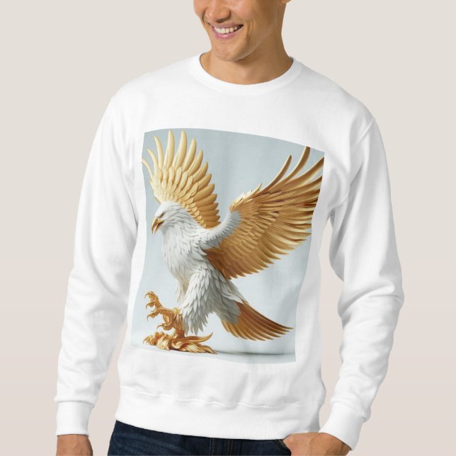 Moletom "Eagle Tattoo T-Shirt Design" (Frente)