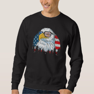 Moletom Eagle U Flag American Power 4 De Julho Merica