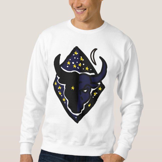 Moletom Earth Sign Bull Icon – Steady Zodiac Identity  (Frente)