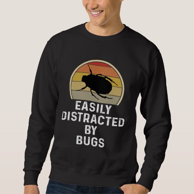 Moletom Easily Distracted By Bugs Entomologist Gif (Frente)