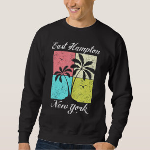 Moletom East Hampton Beach Ny Tropical Vibati Summer Vacat