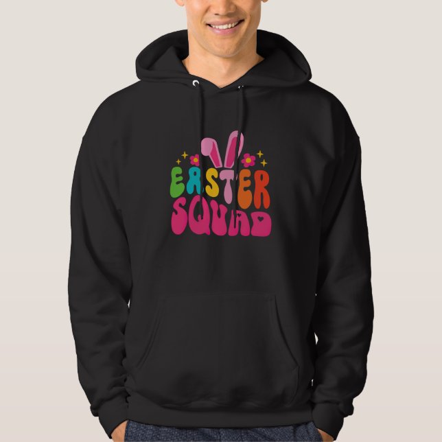 Moletom Easter Squad Bunny Rabbit Face  Easter Day Women G (Frente)
