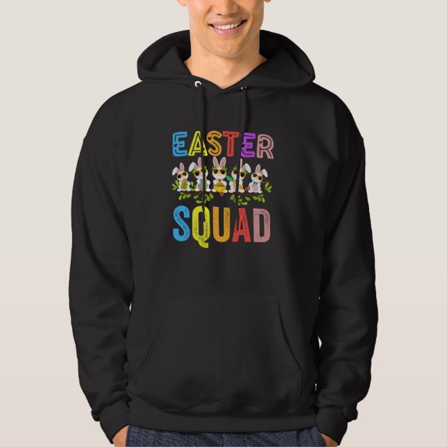 Moletom Easter Squad Family Matching Easter Day Bunny Egg  (Frente)