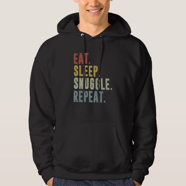 Moletom Eat Sleep Snuggle Repeat Snuggling (Frente)
