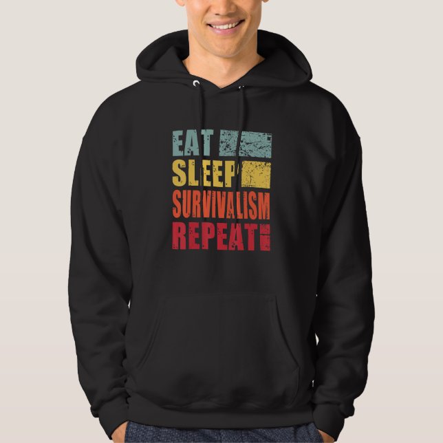 Moletom Eat Sleep Survivalsim Repeat (Frente)