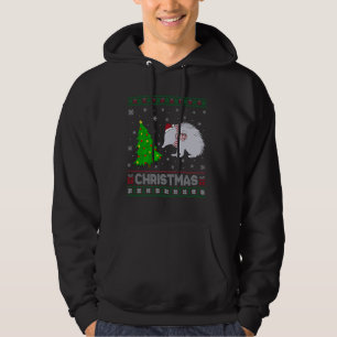 Moletom Echidna Xmas Tree Lighting Ugly Christmas Sweater