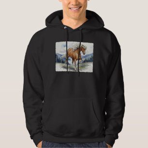 Moletom Edda Silver bay Cavalo Islandês nas Montanhas S