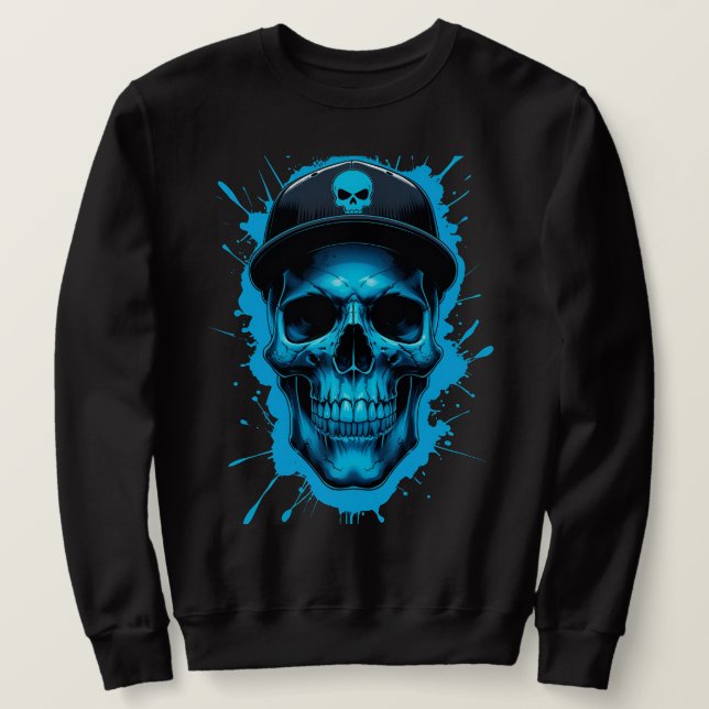 Moletom Edgy Urban Streetwear Design with Drip Splash Art  (Frente do Design)