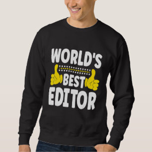 Moletom Editor de profissão de cargo de melhor editor do m