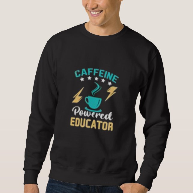 Moletom Educador Powered Caffined (Frente)