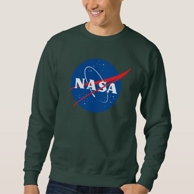 Moletom Edulcorante Iconic NASA (Aurora Green) (Frente)