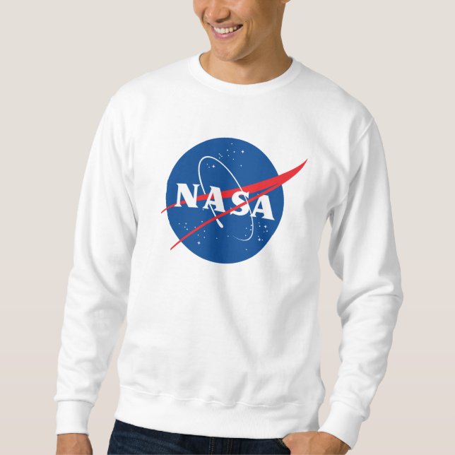 Moletom Edulcorante Iconic NASA (Rocket White) (Frente)
