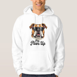 Moletom Ei Patas para Cima Bulldog Vintage com Óculos de S