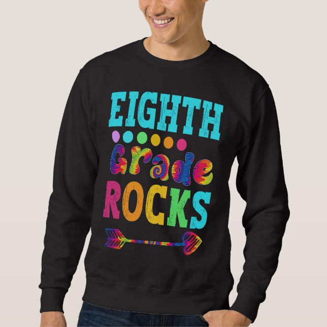 Moletom Eighth Grade Rocks  Hello 8th Grade Back To School (Frente)