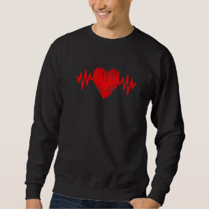Moletom Ekg Heartbeat Love Cardiograma Tee Hollow Ecg Hear