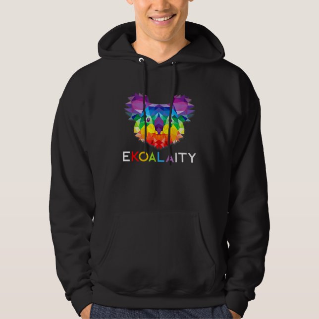 Moletom Ekoalaity Koala Rainbow Flag Orgulho gay (Frente)