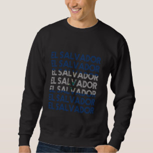 Moletom El Salvador Bandeira Patrimônio Hispânico Mês Cria