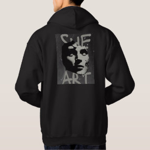 Moletom Ela Arte - Abstrato de Hoodie Retraordinário
