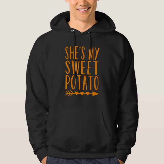Moletom Ela é minha batata doce, eu sou Obrigado de Casais (Frente)
