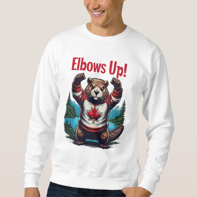 Moletom Elbows Up Canadá (Frente)
