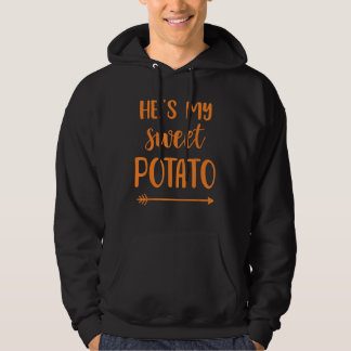 Moletom Ele é a minha batata doce para combinar com o casa