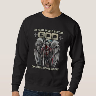 Moletom Ele Que Se Ajoelha Perante Deus Pode Ficar Perante